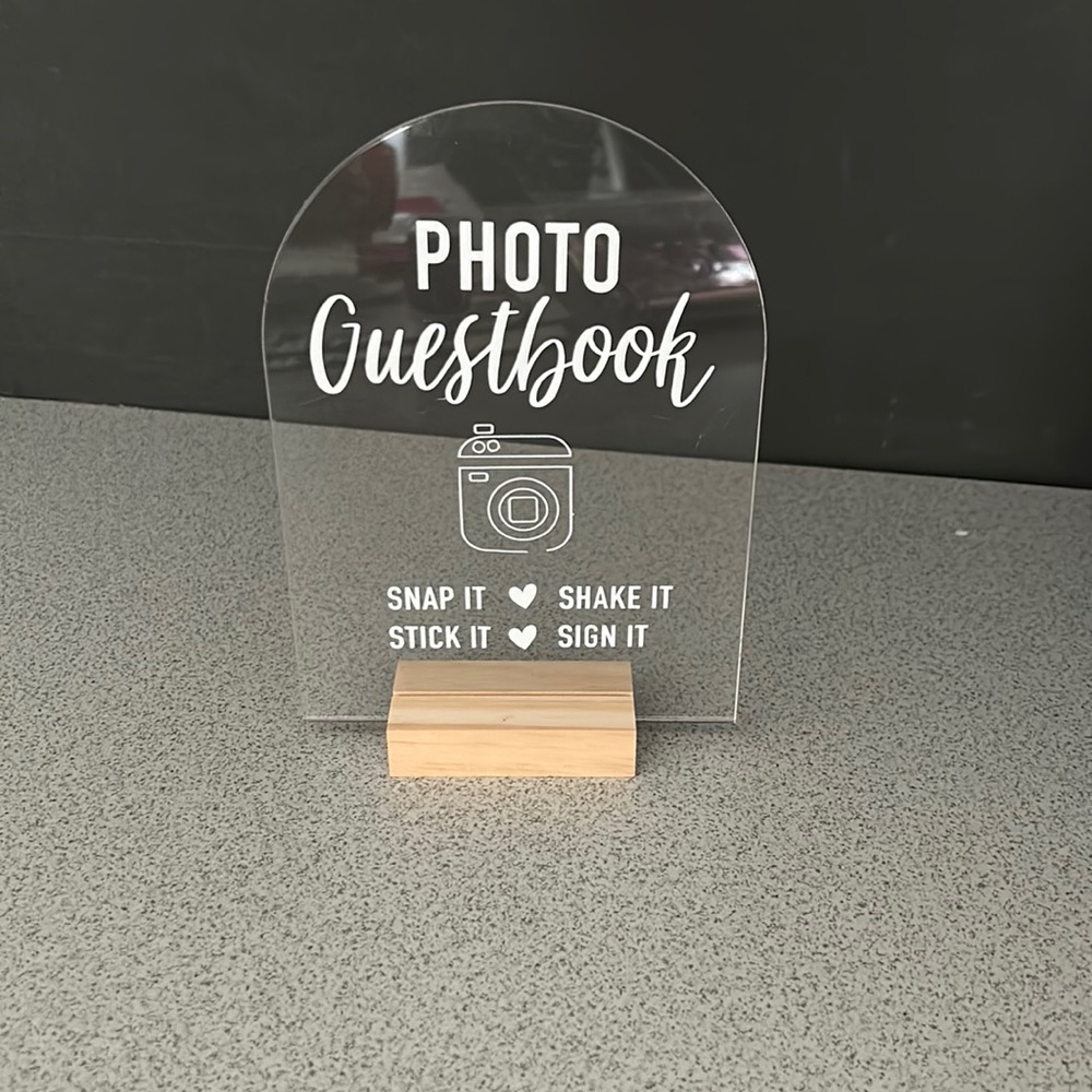 Acrylic Guestbook sign